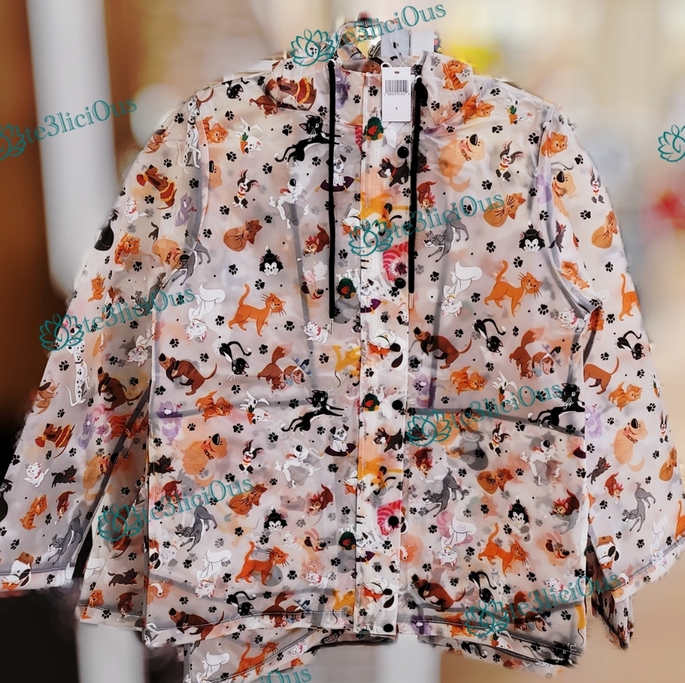 DISNEY PARKS REIGNING CATS AND DOGS RAINCOAT